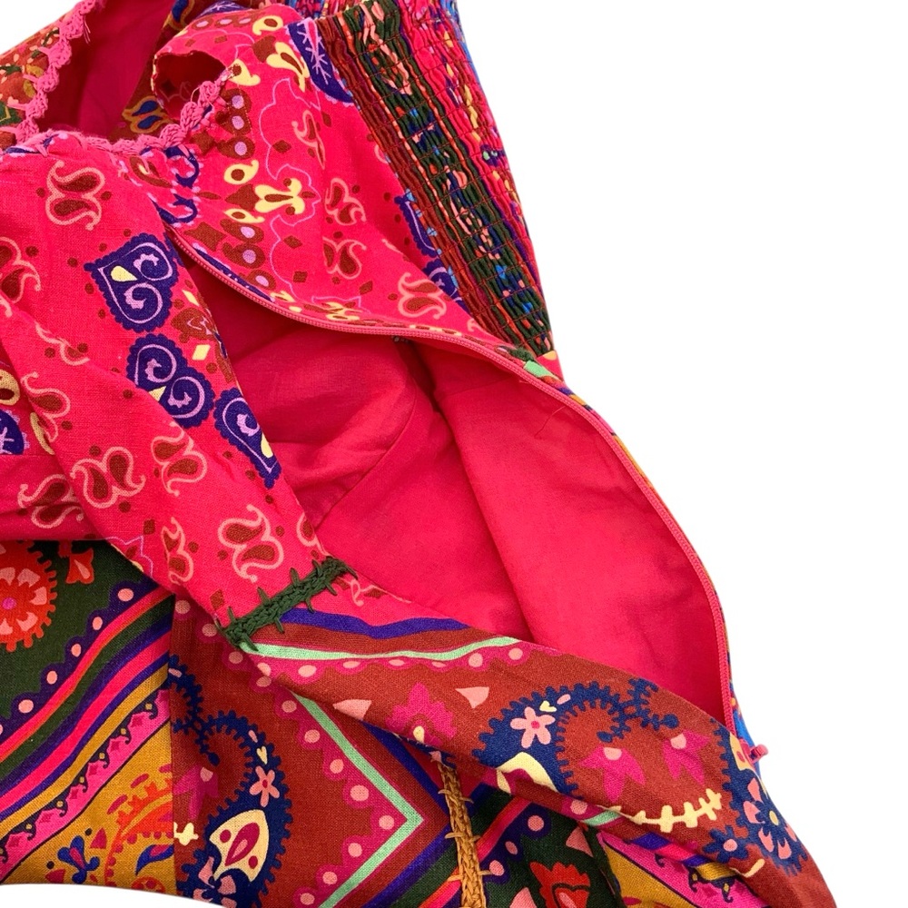 Farm Rio Bandana Print with Pink Multcolor - Picture 5 of 7